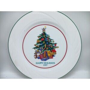 1997 Corning Pyroceram Christmas 12" Collector's Plate Decorative Use Only USA